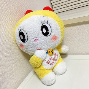 现货机器猫黄色元祖多啦a梦毛绒布娃娃回头大眼睛哆啦咪女友礼物