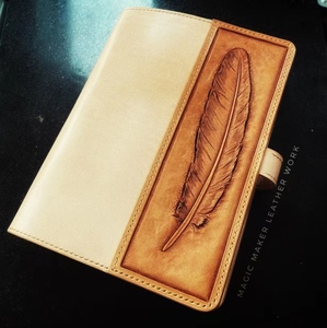 私人定制手工皮雕真皮tn手账活页笔记本日记本创意礼物免费刻字