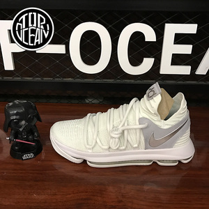 nike kd10 杜兰特10 白银实战气垫篮球鞋 897816-100-402 897815