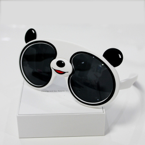 正品儿童偏光太阳镜防紫外线硅胶墨镜可爱卡通熊猫眼镜遮阳镜防晒