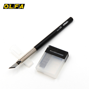 日本OLFA全金属笔刀30度大黑雕刻刀 LTD-09美工刀手机贴膜 刀片KB