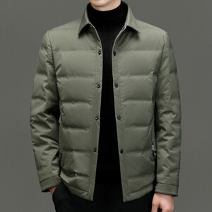 袋鼠洛兹乔顿官方英爵伦男装旗舰店新款短款加厚服男羽绒服 外套