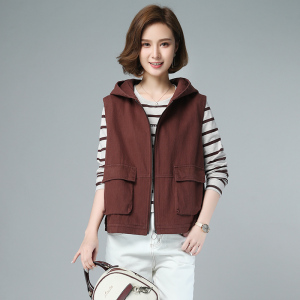 女装 棉背心 棉布马甲女纯棉布春秋