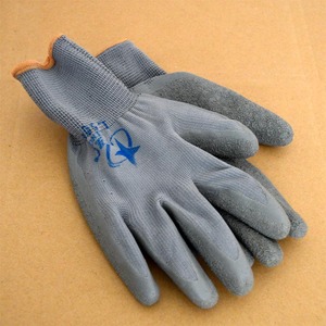 线挂胶皱纹浸胶线手套防滑耐磨耐酸碱耐油防割橡胶劳保工作手套