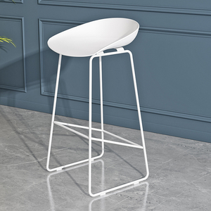 抖音网红ins北欧现代简约高脚白色休闲酒吧椅高吧台椅凳子家用