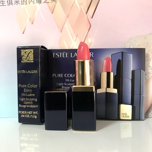 雅诗兰黛新品 倾慕晶彩唇膏220#睡美人桃粉1.2g精致随身装 杨幂色