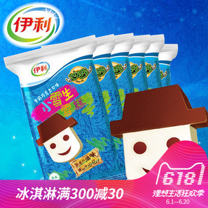 伊利妙趣小雪生娃娃雪糕牛奶巧克力味冰淇淋6支
