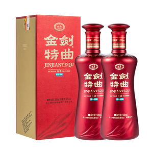 【酒厂自营】剑南春 52度金剑特曲500ml*2 浓香型白酒