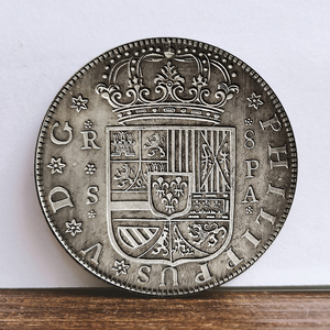 1731西班牙古币银元 外国硬币菲利普五世银圆银币仿古做旧钱币