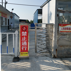 医院单向旋转门景区车站304不锈钢单向出口手动推动只出不进闸门