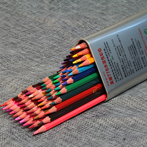 彩色铅笔英雄铁盒套装364872色秘密花园填色绘画笔专业水溶性彩铅