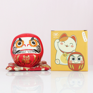 日式达摩不倒翁客厅桌面摆件新年贺岁装饰吉祥物陶瓷开运招财礼物