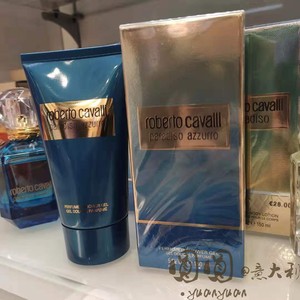 现货roberto cavalli罗伯特卡沃利蓝色天堂沐浴露150ml