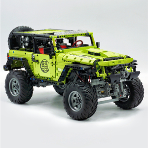 jeep吉普牧马人遥控越野车成年高难度拼装积木乐高汽车模型玩具
