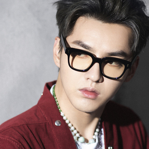 吴亦凡同款gm黑框眼镜男防蓝光抗辐射护目眼镜女平光近视可配度数