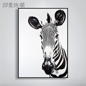 斑马画北欧