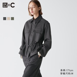 优衣库女装UNIQLO : C棉质抽绳茄克(夹克外套)465842