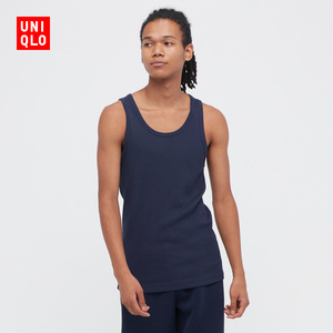 优衣库 男装 罗纹背心(吸汗速干打底纯色) 444998 uniqlo