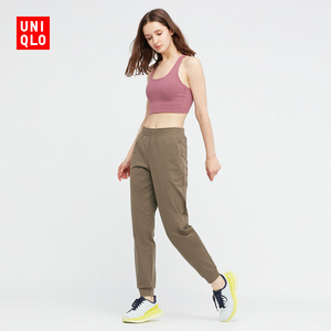 优衣库 女装 高弹力运动束脚裤 (抽绳卫裤 高弹裤) 448405 uniqlo