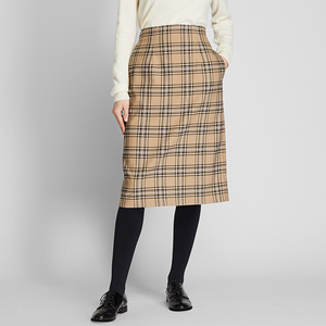 女装 高腰格纹紧身裙 423261 优衣库uniqlo