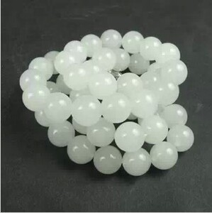 天然正品白玉项链 昆仑白玉珠子玉石项链