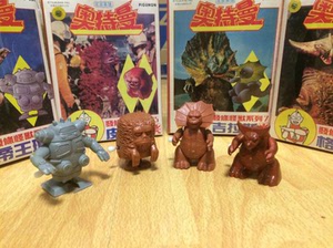 非万代shf 福万拼装发条走路怪兽模型玩具 尤莉安软胶奥特曼手办