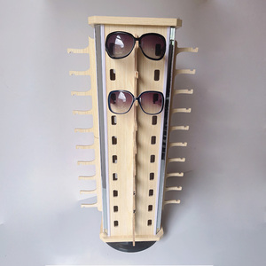 木质眼镜展示架新款旋转柜台式眼镜架太阳镜墨镜陈列架道具展架