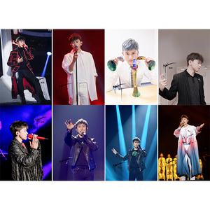 张杰海报纸墙贴宿舍卧室墙贴纸贴画客厅高清壁纸杰哥装饰八张一套