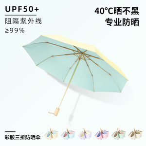 太阳伞女防晒防紫外线2023年新款晴雨伞两用遮阳伞折叠高颜值UV