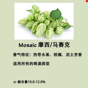 【摩西/马赛克颗粒啤酒花】mosaic pelletsj颗粒啤酒花香苦花50g