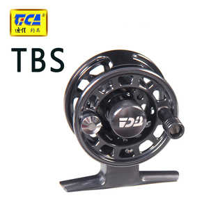 迪佳TBS53前打轮 中通轮筏轮可左右手互换鱼线轮全金属摇轮正品