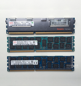 三星HY现代 8G 16 G2R*4 PC3-10600R DDR3 1333ECCREG服务器内存