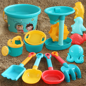 儿童沙滩玩具套装宝宝玩沙工具海边挖沙土铲子小桶沙漏决明子沙池