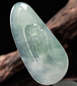 特价 老坑 冰种 悟道 无相佛吊坠 缅甸正品天然a货翡翠玉石