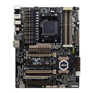 华硕sabertooth 990fx r2.0 主板支持推土机 am3 剑齿虎 成色差