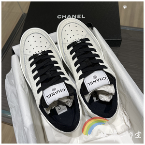 【现货】正品 chanel香奈儿女鞋 22p新款黑白色双c字母熊猫运动鞋