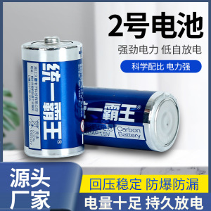 统一霸王2号电池 LR14/C 1.5V热水器手电筒干电池