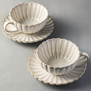 日式复古咖啡杯碟套装陶瓷马克杯高档精致拿铁杯子高级感下午茶具