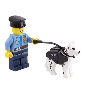 乐高积木狗警犬