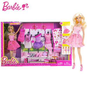 芭比娃娃玩具套装女孩公主设计搭配大礼盒单个可换装换衣服玩具