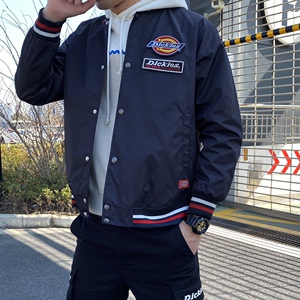 春夏新款蒂克棒球服男dickies运动休闲夹克潮牌迪克斯情侣外套女