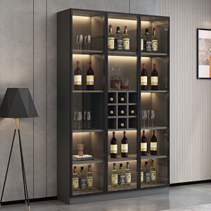 轻奢酒柜隔断柜客厅家用简约现代门厅柜意式餐厅柜靠墙储物柜定制
