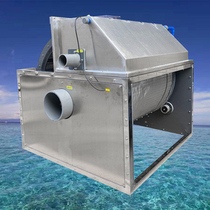 厂家直供水产养殖过滤设备全自动化304不锈钢微滤机100立方/时