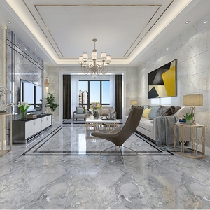 瓷砖地砖800x800客厅防滑北欧风柔光精雕通体大理石地板砖80x80