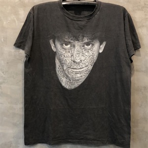 Lou Reed地下丝绒乐队卢·里德人像潮流短袖vintage复古重磅棉T恤