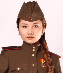 苏联女兵军帽图片