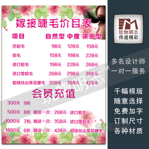 美睫睫毛宣传画