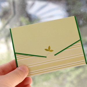 dida迷你小信封式留言卡贺卡 清新简约田园风祝福贺卡