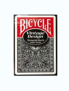 克里斯纸牌 vintage design bicycle黑色复古单车扑克 切线背
