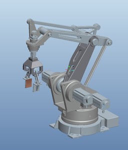 小型物料搬运机器人 3d图 机械手图纸 3d模型 非标自动化设计图纸